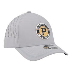 Pittsburgh Pirates New Era Patch 39THIRTY A-Frame M-Crown Perforated Flex Hat - Gray Hats