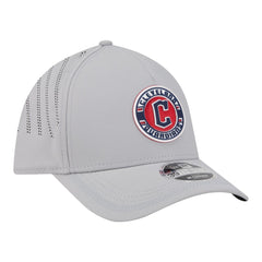 Cleveland Guardians New Era Patch 39THIRTY A-Frame M-Crown Perforated Flex Hat - Gray Hats