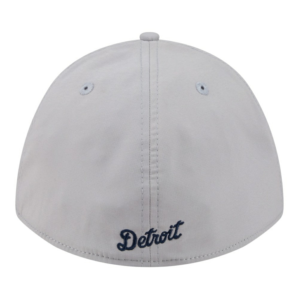 Detroit Tigers New Era Patch 39THIRTY A-Frame M-Crown Perforated Flex Hat - Gray Hats
