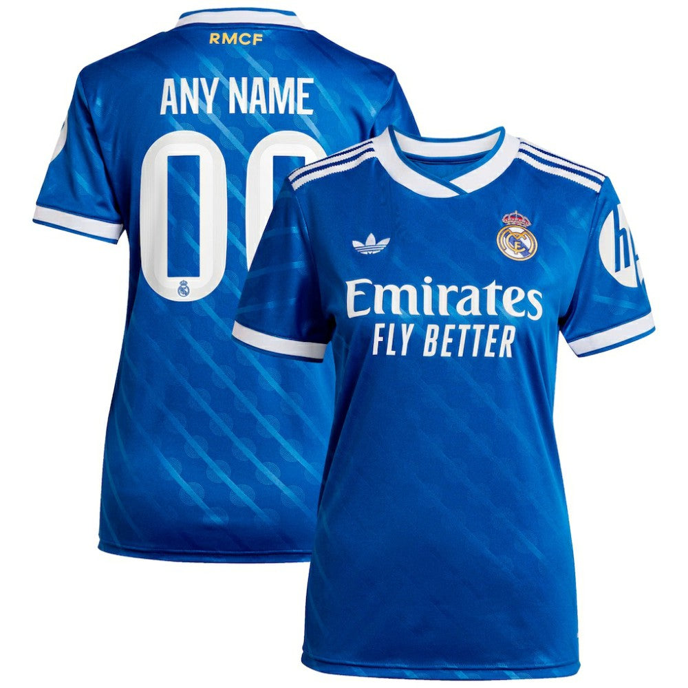 Real Madrid Women's 2025/26 Third Replica Custom Jersey Blue - Adidas discount