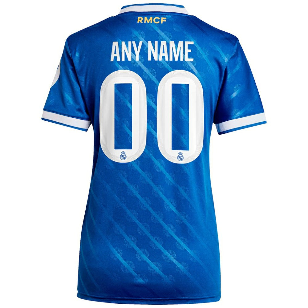 Real Madrid Women's 2025/26 Third Replica Custom Jersey Blue - Adidas discount