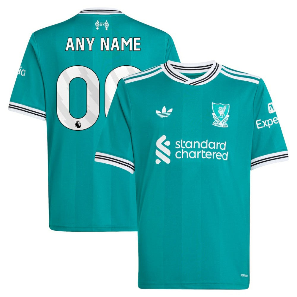 Liverpool Youth 2025/26 Third Replica Custom Jersey Green - Adidas cheap