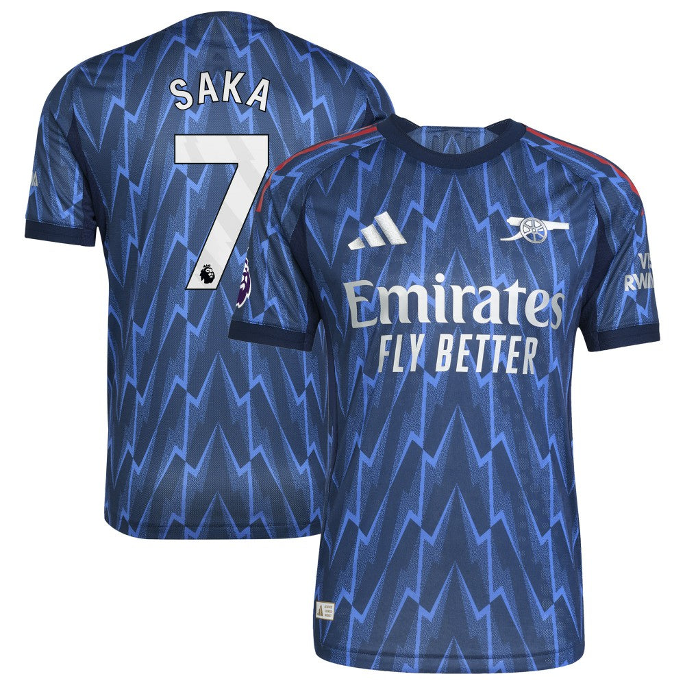 Bukayo Saka Arsenal 2025/26 Away Player Jersey Blue - Adidas online