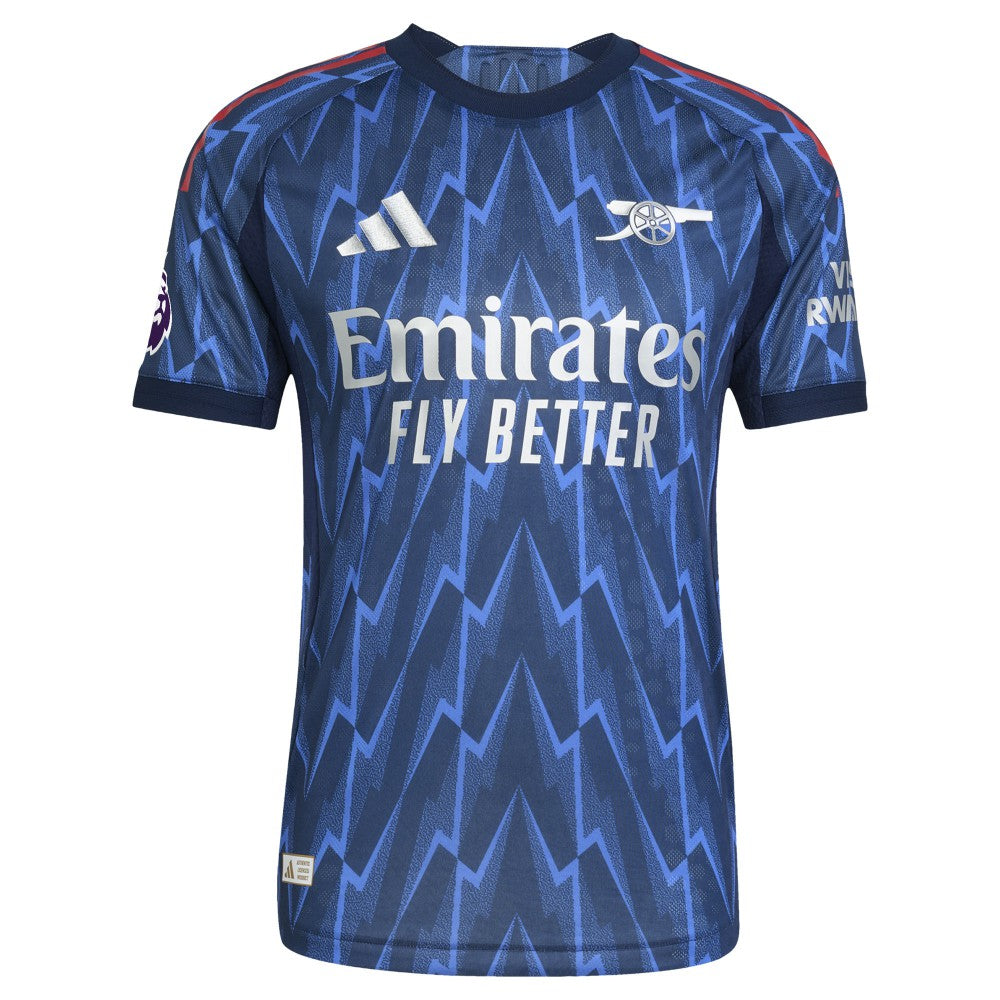 William Saliba Arsenal 2025/26 Away Player Jersey Blue - Adidas for sale