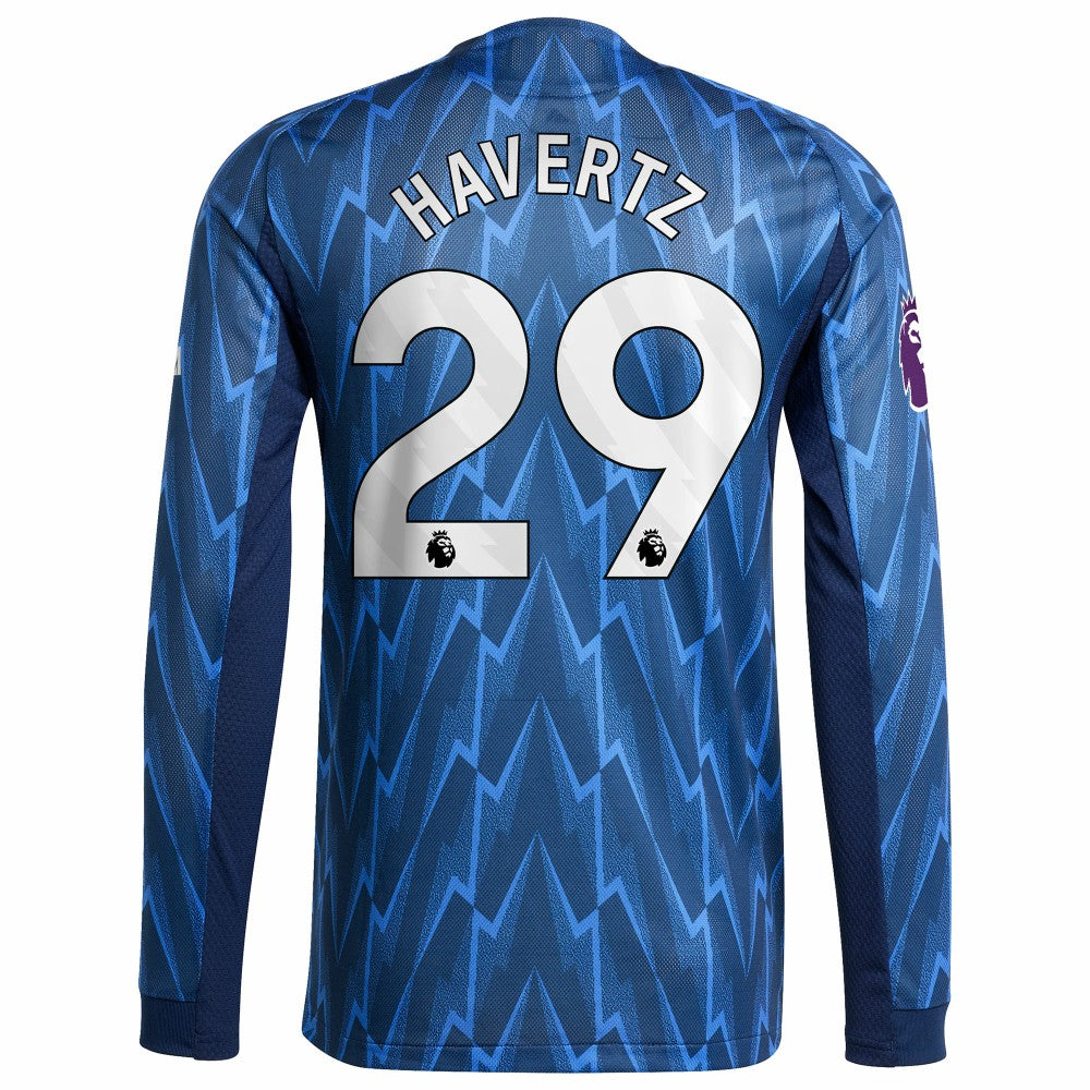 Kai Havertz Arsenal 2025/26 Away Long Sleeve Player Jersey Blue - Adidas for sale
