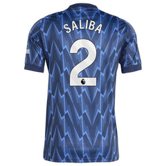 William Saliba Arsenal 2025/26 Away Replica Player Jersey Blue - Adidas online