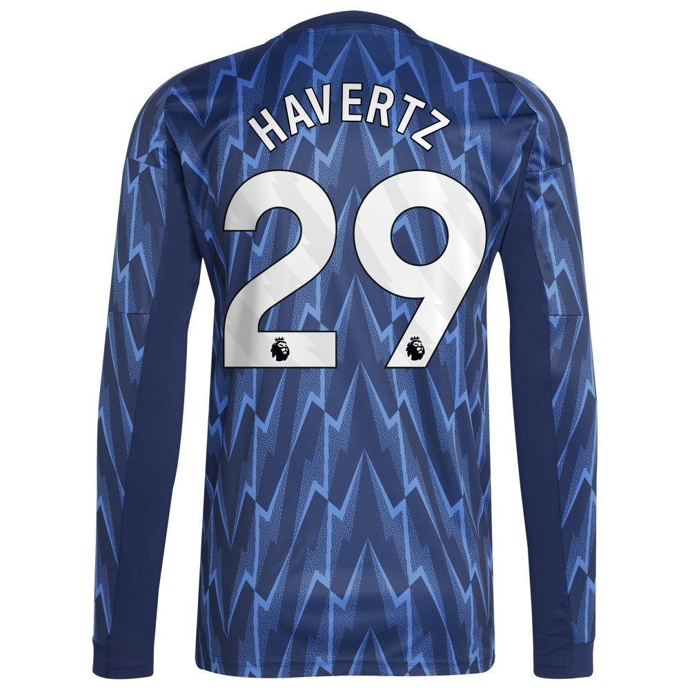 Kai Havertz Arsenal 2025/26 Away Replica Long Sleeve Player Jersey Blue - Adidas for sale