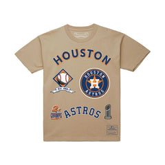 Houston Astros Mitchell & Ness Legacy Defined T-Shirt - Cream T-shirts