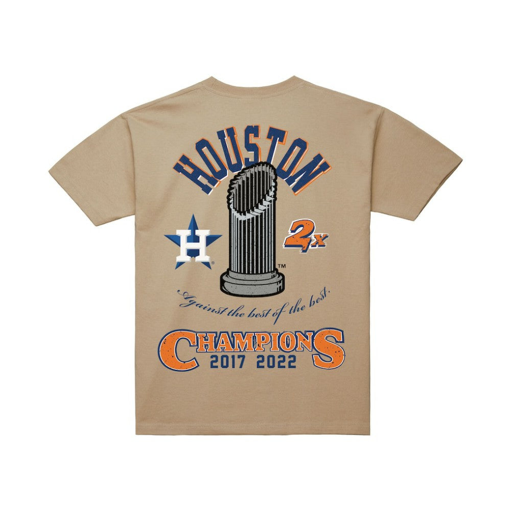 Houston Astros Mitchell & Ness Legacy Defined T-Shirt - Cream T-shirts