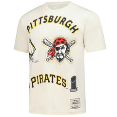 Pittsburgh Pirates Mitchell & Ness Legacy Defined T-Shirt - Cream T-shirts