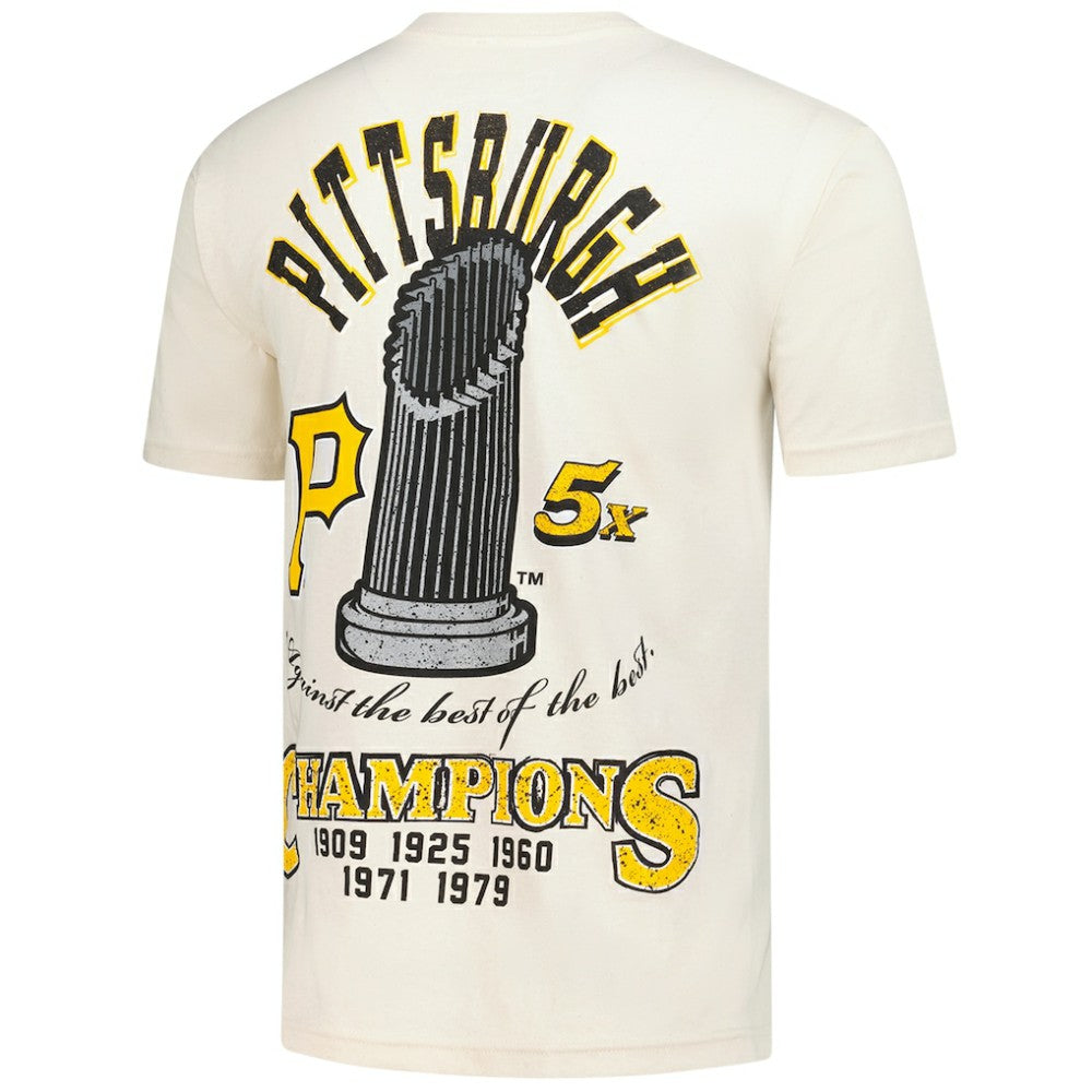 Pittsburgh Pirates Mitchell & Ness Legacy Defined T-Shirt - Cream T-shirts