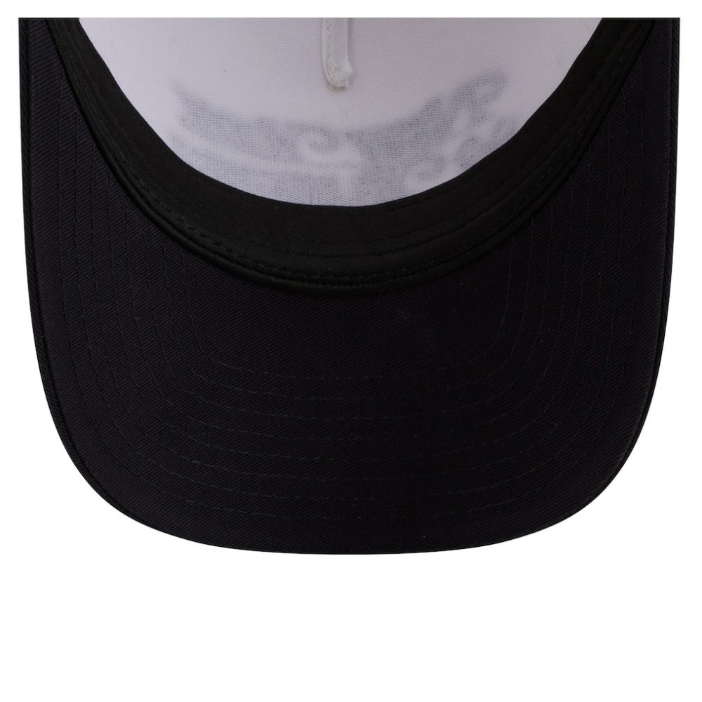 New York Yankees New Era Women's Retro 9FORTY M-Crown A-Frame Trucker Adjustable Hat - Light Beige/Navy Hats