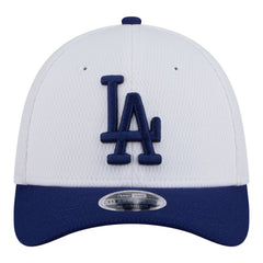 Los Angeles Dodgers New Era Youth Baseball 39THIRTY M-Crown Flex Hat - White/Royal Hats