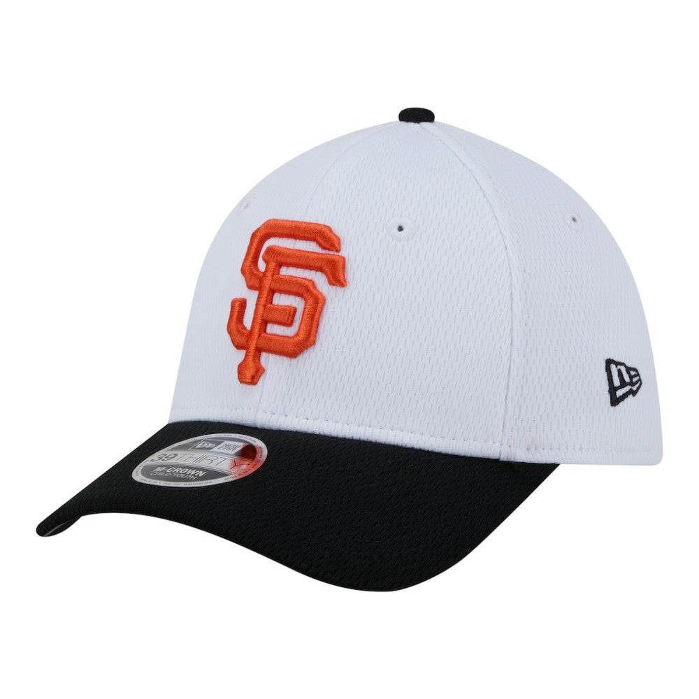 San Francisco Giants New Era Youth Baseball 39THIRTY M-Crown Flex Hat - White/Black Hats