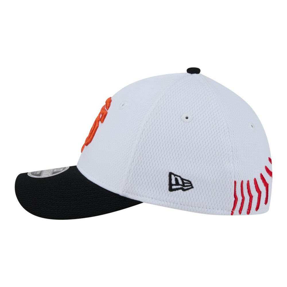 San Francisco Giants New Era Youth Baseball 39THIRTY M-Crown Flex Hat - White/Black Hats
