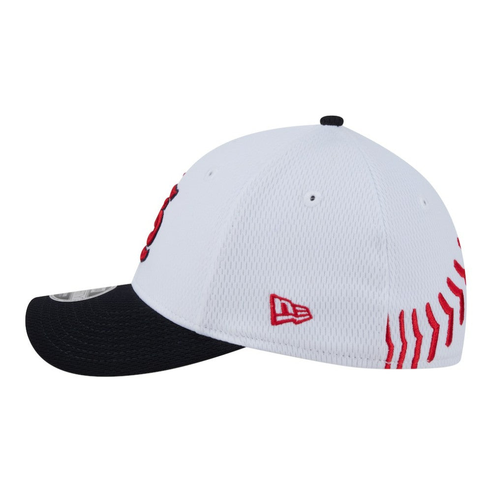 St. Louis Cardinals New Era Youth Baseball 39THIRTY M-Crown Flex Hat - White/Red Hats