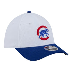 Chicago Cubs New Era Youth Baseball 39THIRTY M-Crown Flex Hat - White/Royal Hats