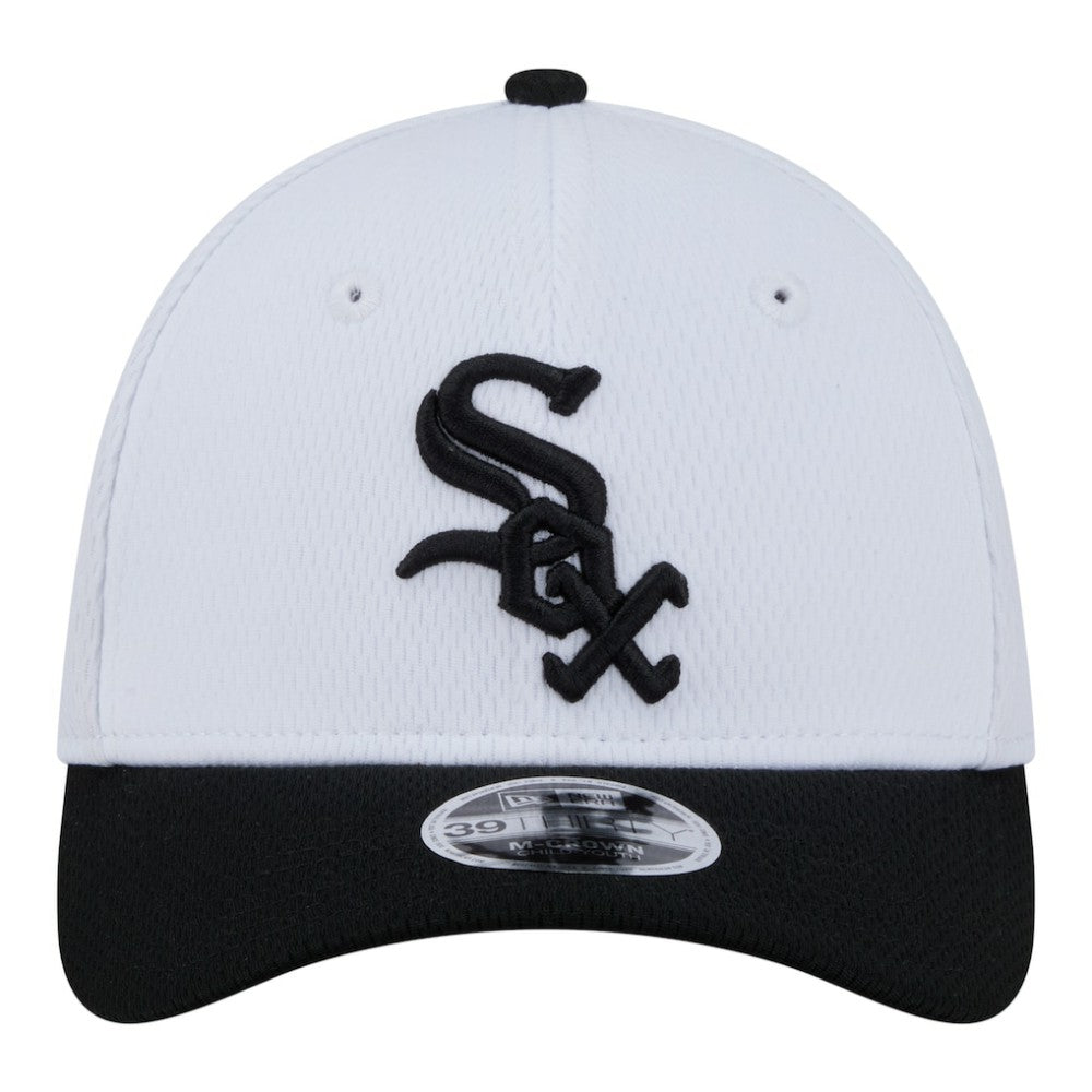 Chicago White Sox New Era Youth Baseball 39THIRTY M-Crown Flex Hat - White/Black Hats