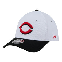 Cincinnati Reds New Era Youth Baseball 39THIRTY M-Crown Flex Hat - White/Red Hats