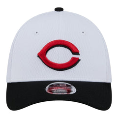 Cincinnati Reds New Era Youth Baseball 39THIRTY M-Crown Flex Hat - White/Red Hats