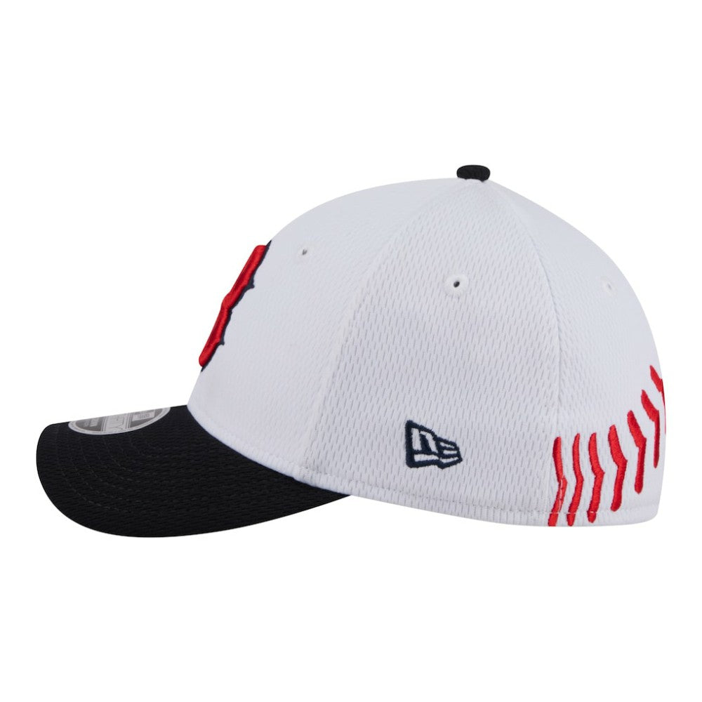 Boston Red Sox New Era Youth Baseball 39THIRTY M-Crown Flex Hat - White/Navy Hats