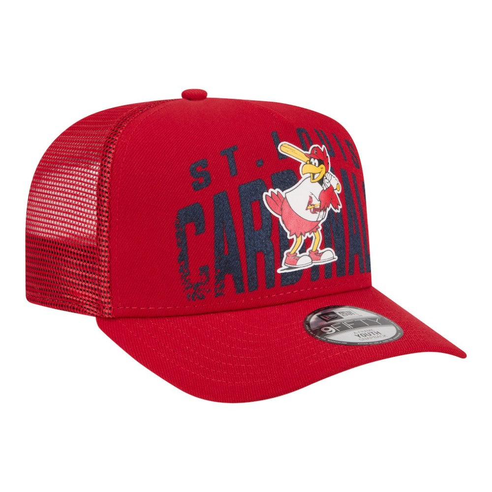 St. Louis Cardinals New Era Youth Logo Fade A-Frame 9FIFTY Snapback Hat - Red Hats