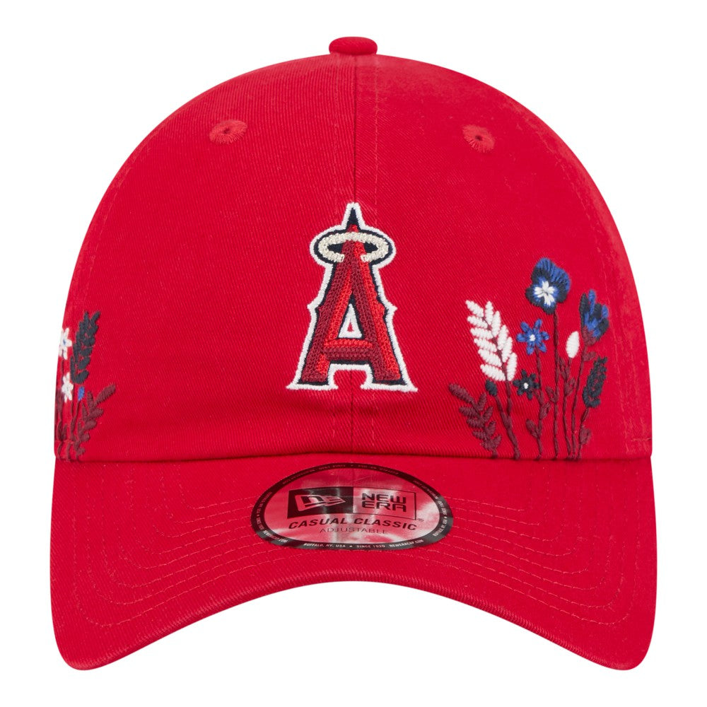 Los Angeles Angels New Era Women's Wildflower Casual Classic Adjustable Hat - Red Hats