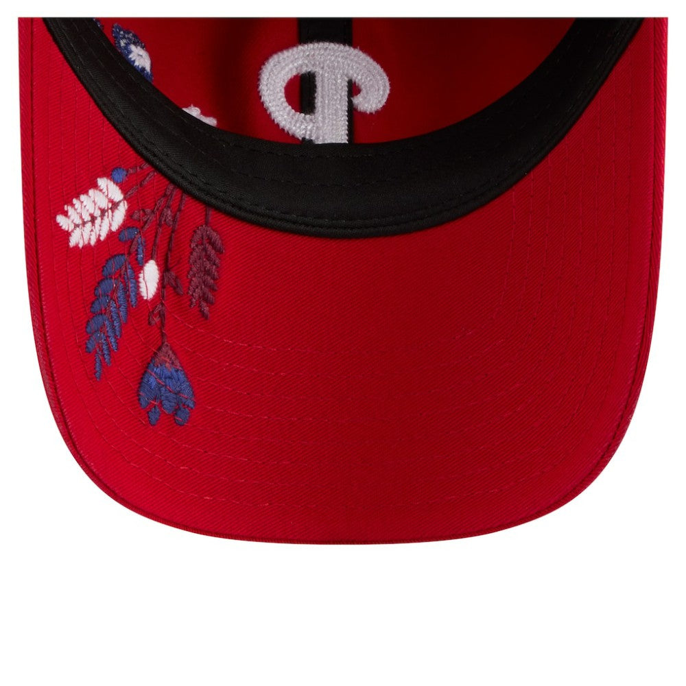 Philadelphia Phillies New Era Women's Wildflower Casual Classic Adjustable Hat - Red Hats
