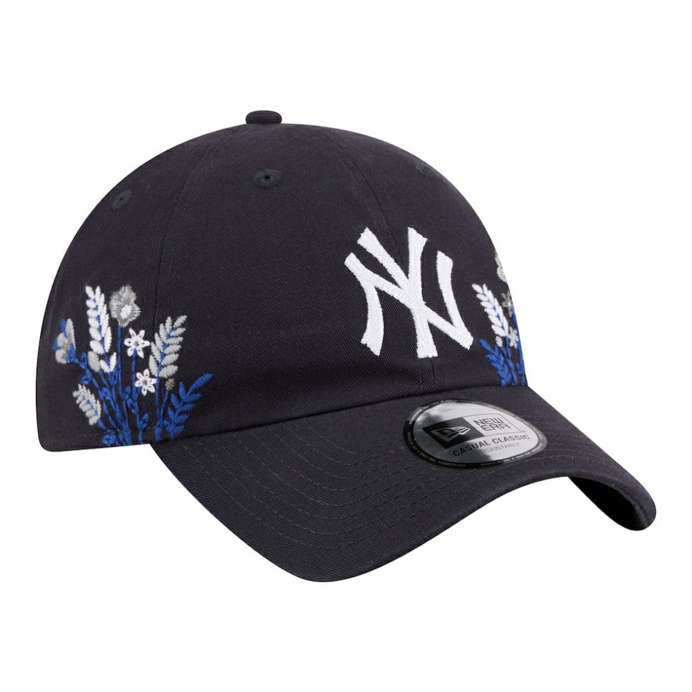 New York Yankees New Era Women's Wildflower Casual Classic Adjustable Hat - Navy Hats