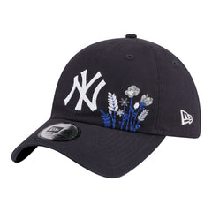 New York Yankees New Era Women's Wildflower Casual Classic Adjustable Hat - Navy Hats