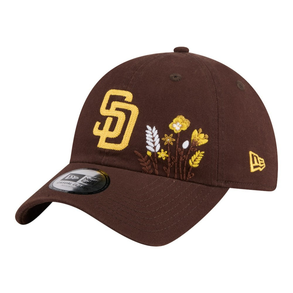 San Diego Padres New Era Women's Wildflower Casual Classic Adjustable Hat - Brown Hats