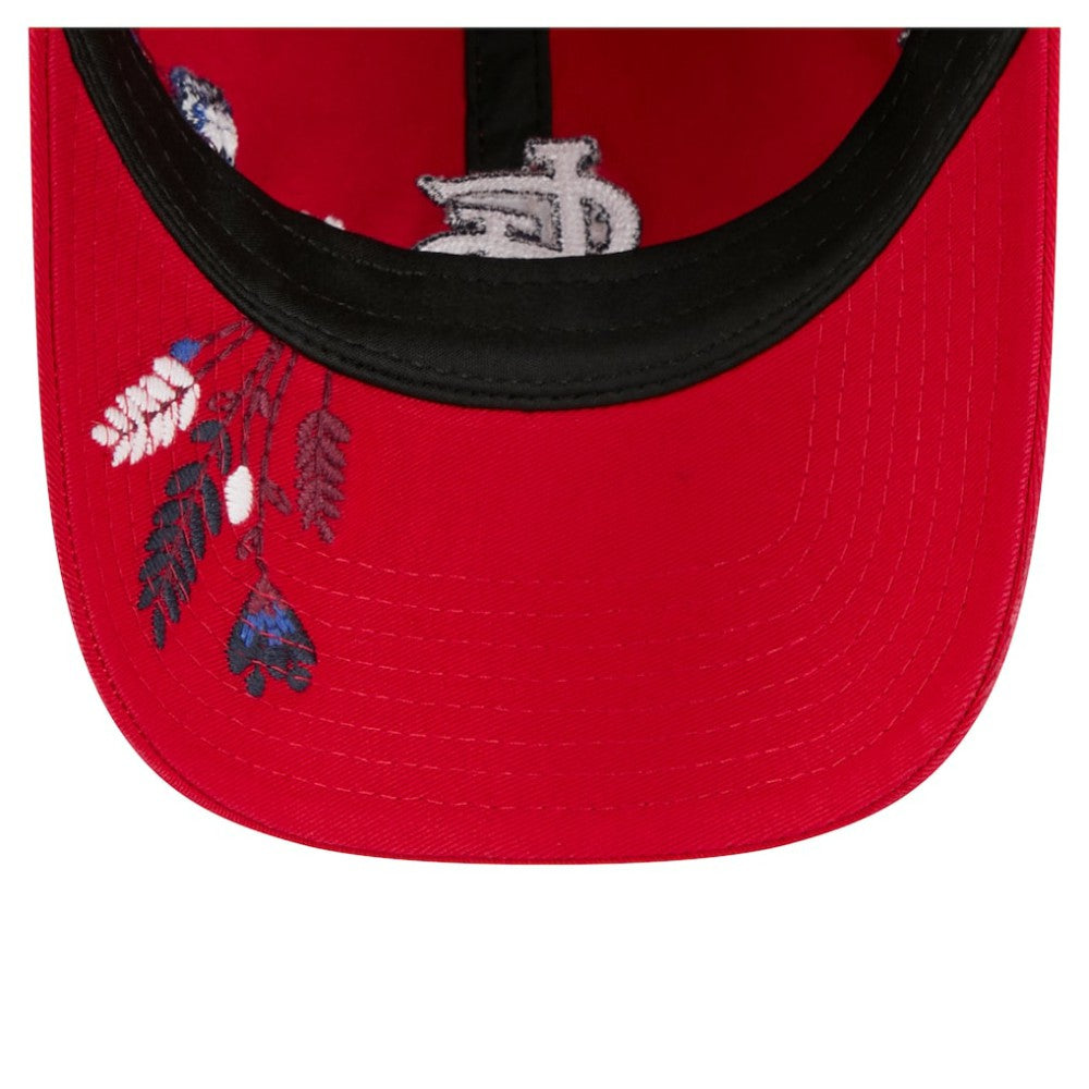 St. Louis Cardinals New Era Women's Wildflower Casual Classic Adjustable Hat - Red Hats
