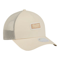 New York Yankees New Era Women's Tonal Patch 9FORTY M-Crown A-Frame Trucker Adjustable Hat - Light Beige Hats