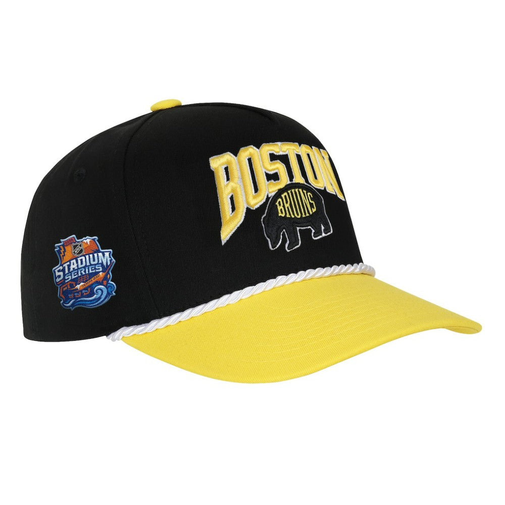 Boston Bruins Fanatics Youth 2026 NHL Stadium Series Team A-Frame Adjustable Hat - Black | US 203283566