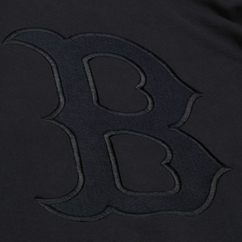 Boston Red Sox Mitchell & Ness Phantom Fleece Crewneck Sweatshirt - Black Sweatshirts