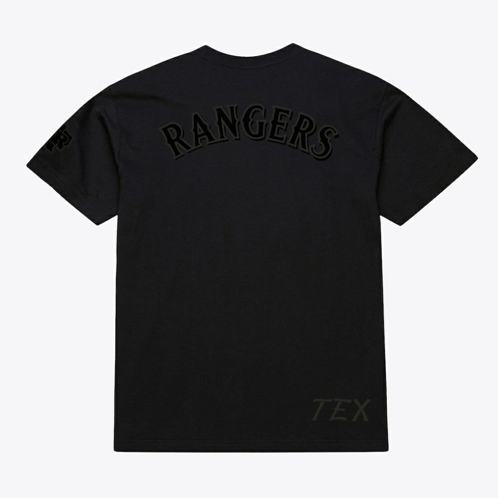 Texas Rangers Mitchell & Ness Cooperstown Collection Phantom T-Shirt - Black T-shirts