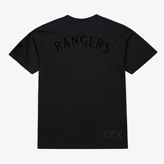 Texas Rangers Mitchell & Ness Cooperstown Collection Phantom T-Shirt - Black T-shirts