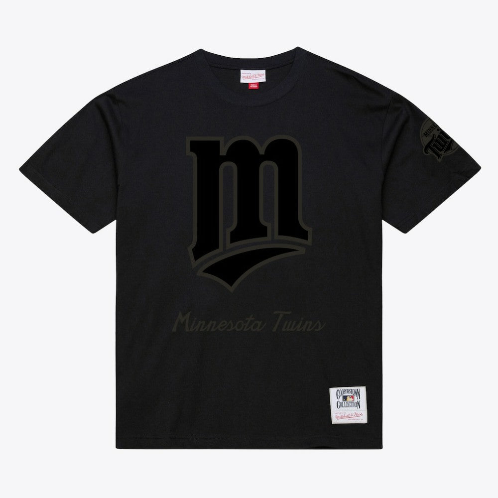 Minnesota Twins Mitchell & Ness Cooperstown Collection Phantom T-Shirt - Black T-shirts
