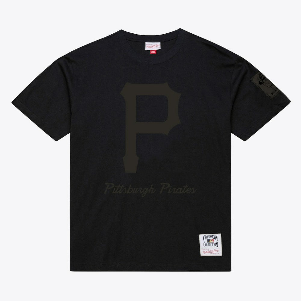 Pittsburgh Pirates Mitchell & Ness Cooperstown Collection Phantom T-Shirt - Black T-shirts