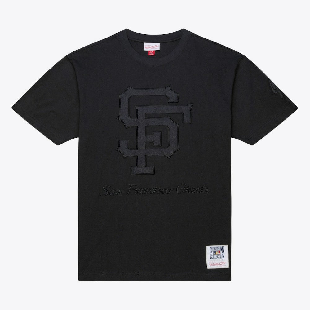 San Francisco Giants Mitchell & Ness Cooperstown Collection Phantom T-Shirt - Black T-shirts