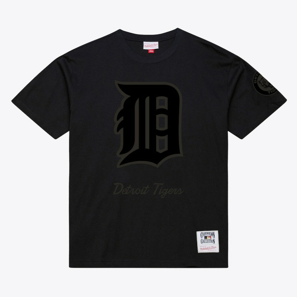 Detroit Tigers Mitchell & Ness Cooperstown Collection Phantom T-Shirt - Black T-shirts