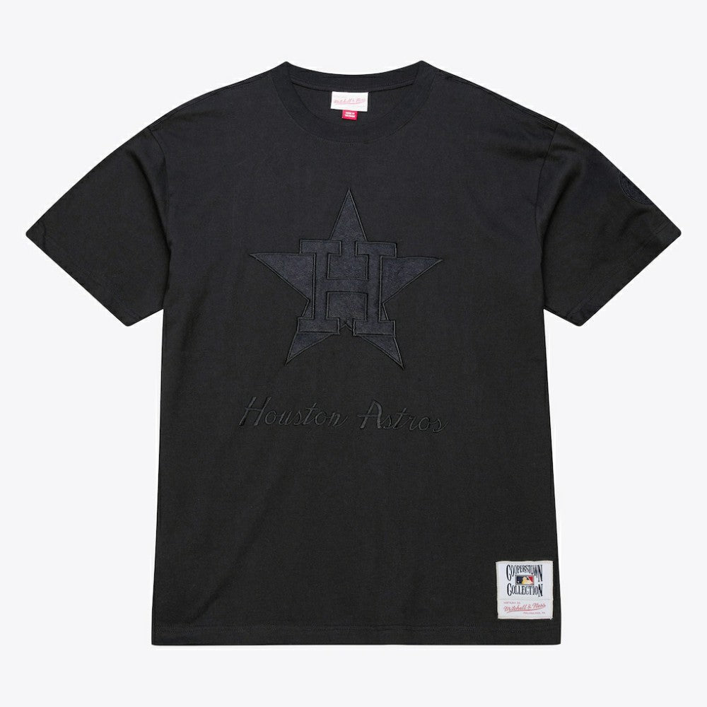 Houston Astros Mitchell & Ness Cooperstown Collection Phantom T-Shirt - Black T-shirts