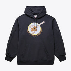 San Diego Padres Mitchell & Ness Phantom Fleece Hoodie - Black Hoodies