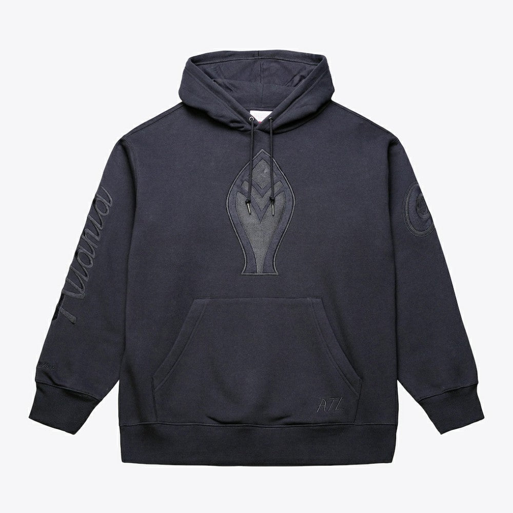 Atlanta Braves Mitchell & Ness Phantom Fleece Hoodie - Black Hoodies