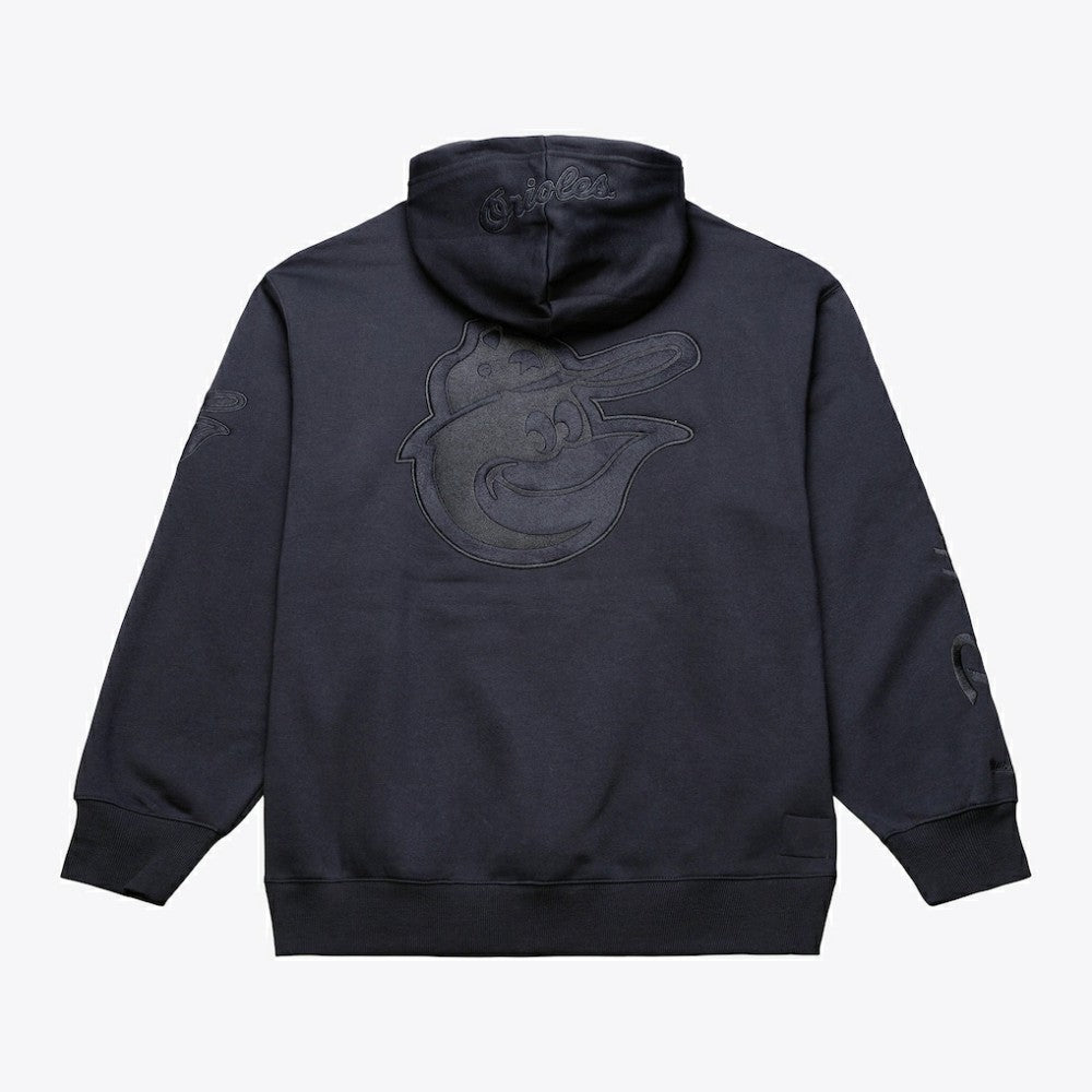 Baltimore Orioles Mitchell & Ness Phantom Fleece Hoodie - Black Hoodies