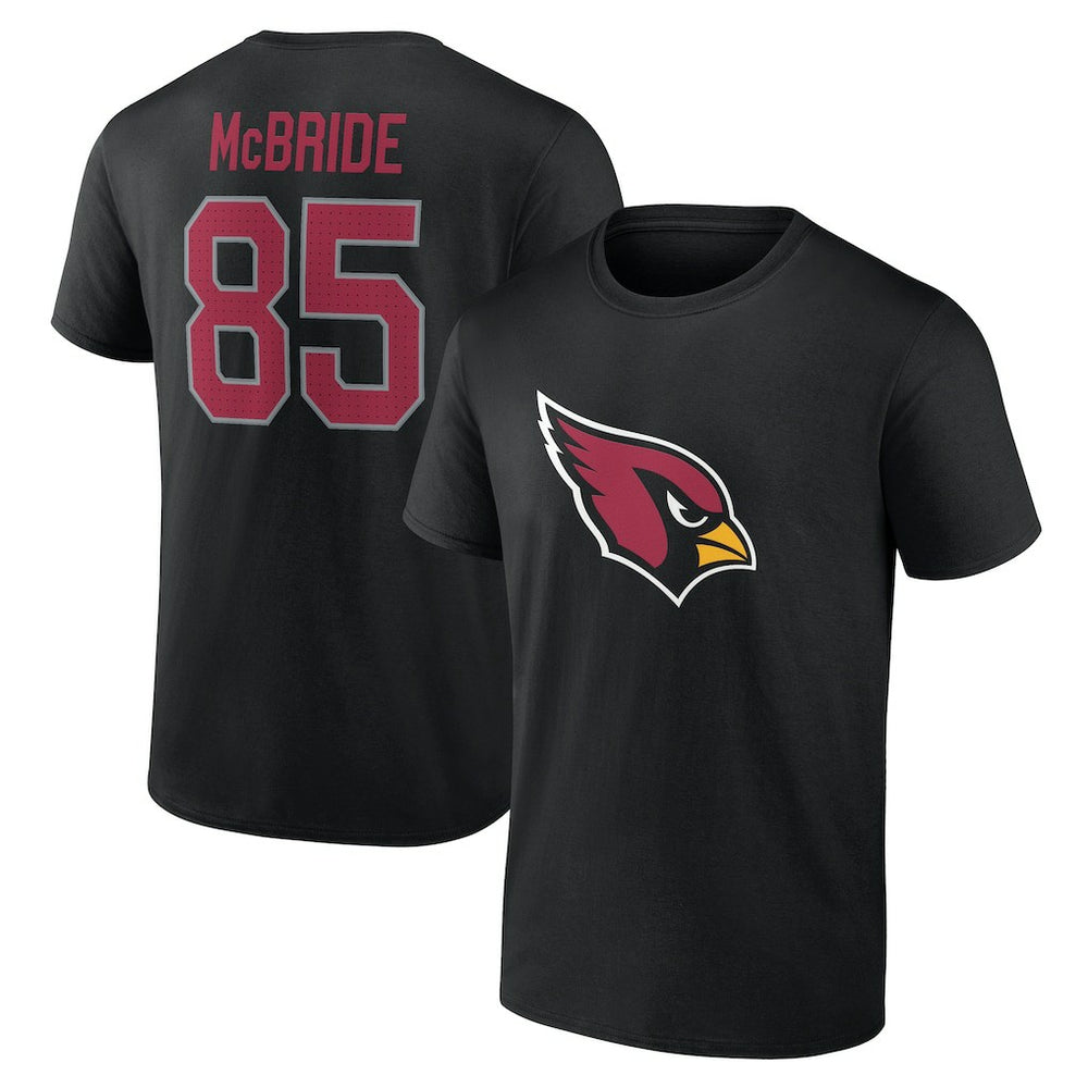 Trey McBride Arizona Cardinals Icon Name & Number T-Shirt - Black T-shirts