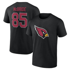 Trey McBride Arizona Cardinals Icon Name & Number T-Shirt - Black T-shirts