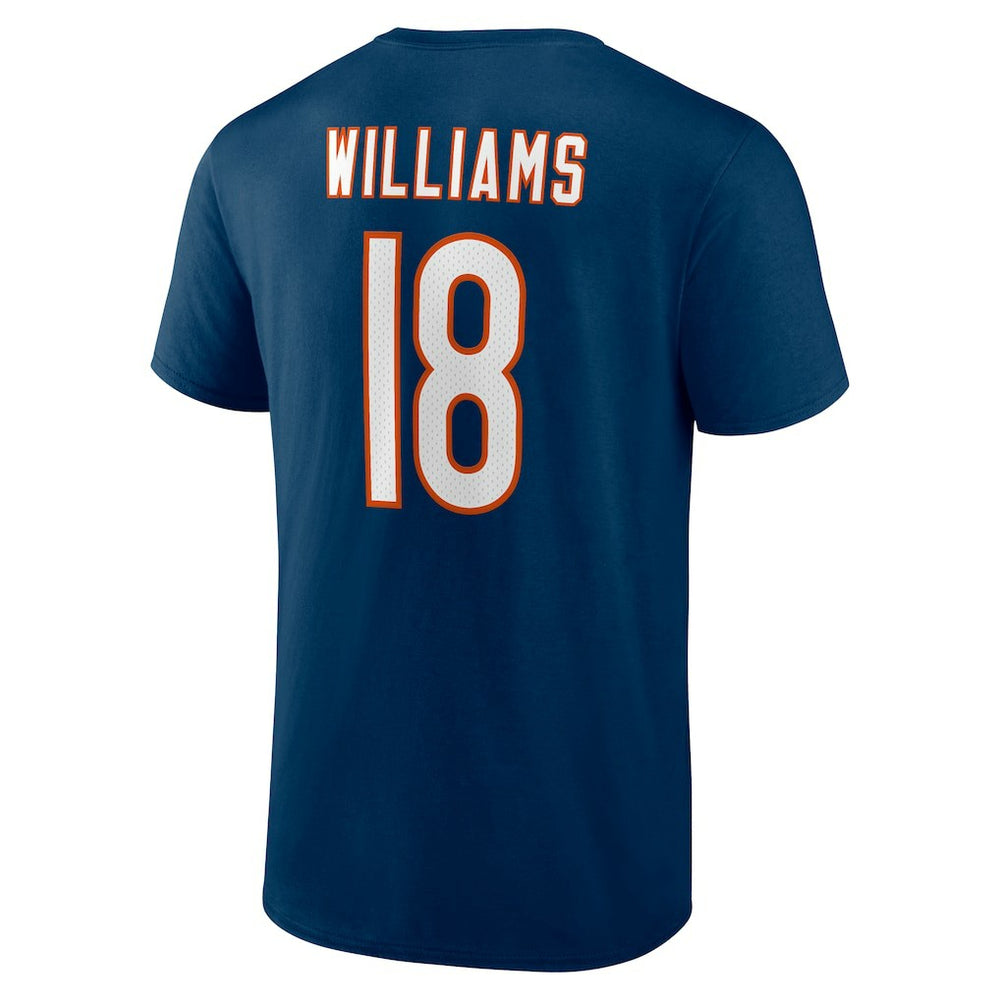 Caleb Williams Chicago Bears Icon Name & Number T-Shirt - Navy T-shirts
