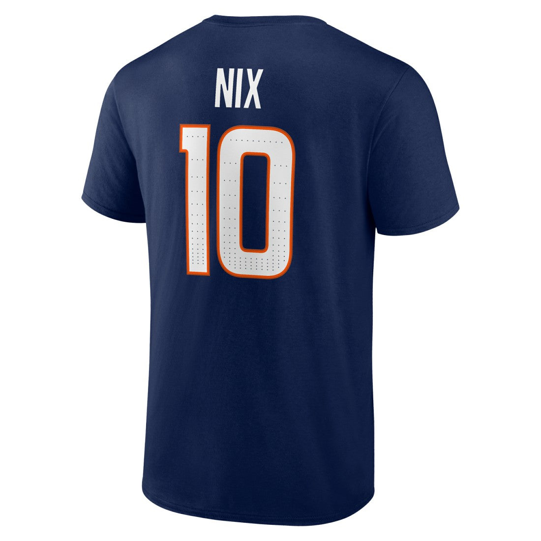 Bo Nix Denver Broncos Icon Name & Number T-Shirt - Navy T-shirts