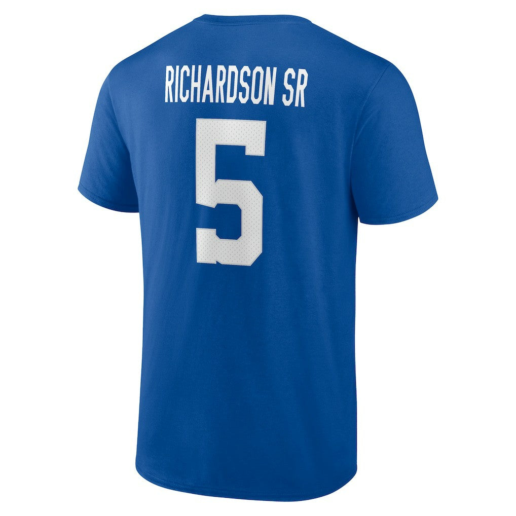 Anthony Richardson Sr. Indianapolis Colts Icon Name & Number T-Shirt - Royal T-shirts